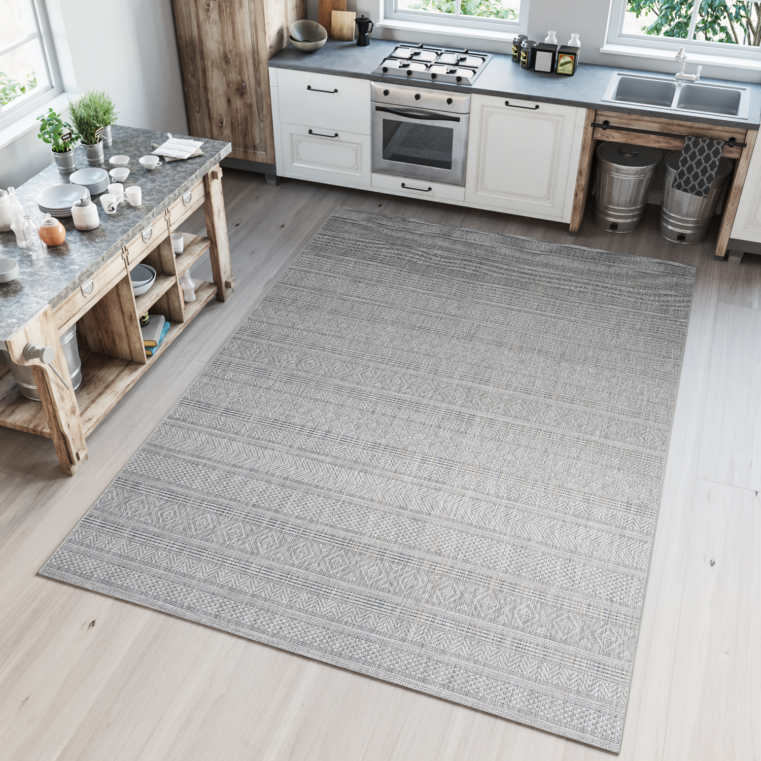 Kusový koberec Bouclé KM31A G r. 60 x 200cm