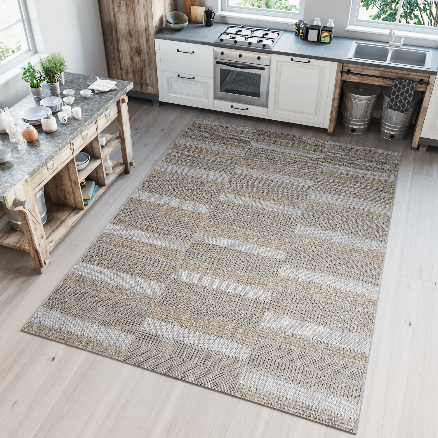 Kusový koberec Bouclé KM25A G r. 80 x 150cm