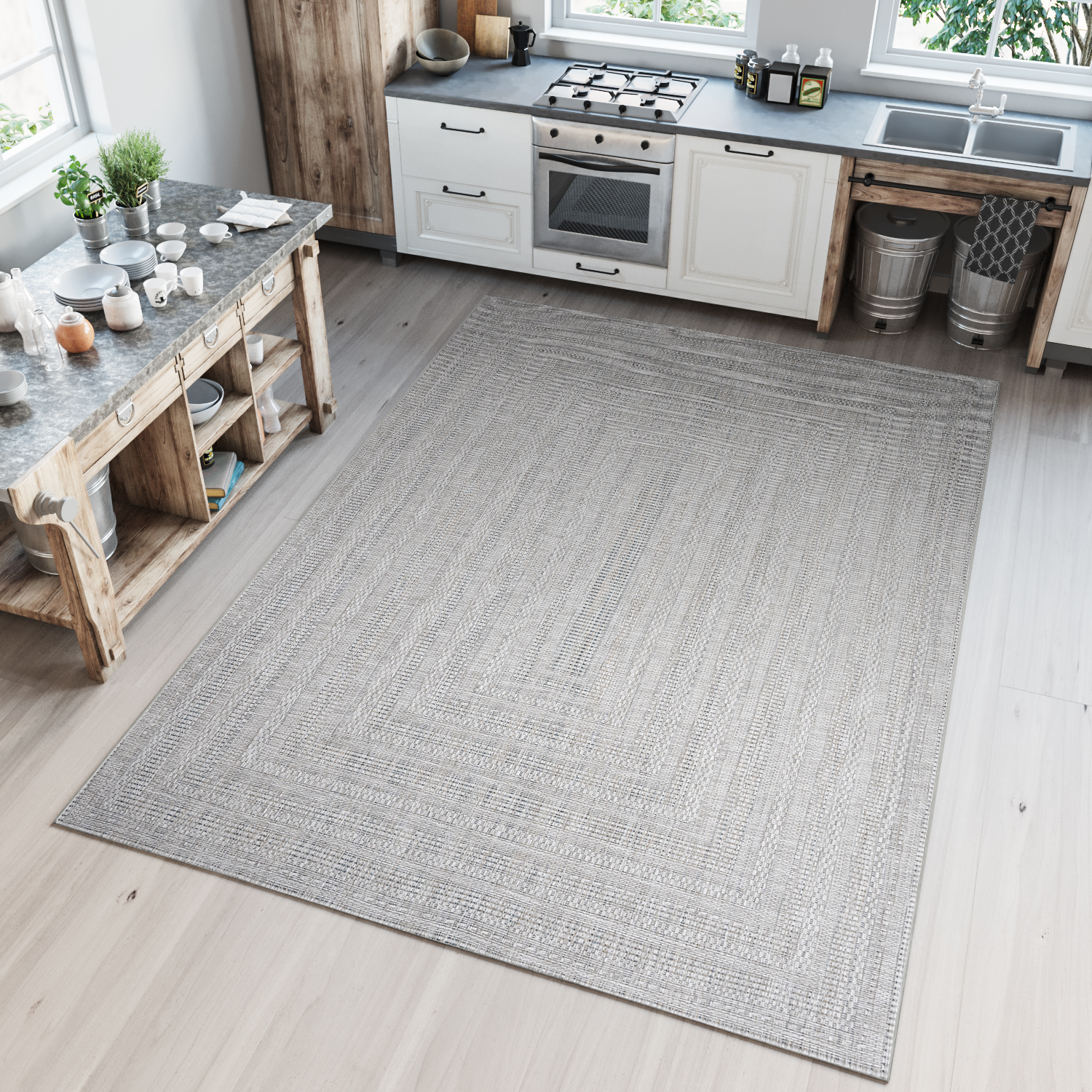 Kusový koberec Bouclé KM24B G r. 60 x 200cm