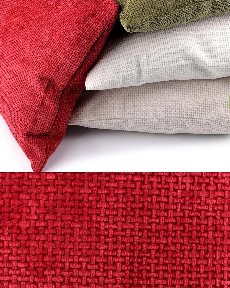 Obojstranné velvetové obliečky na vankúš 45 x 45cm krémové, béžové a červené