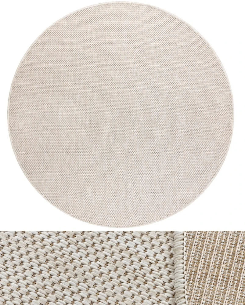 Okrúhle koberce Bouclé S-A5165 krémové, béžové, hnedé, zelené, modré, šedé, čierne a prírodné