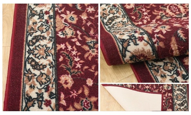 Tradičný orientálny protišmykový behúň OR-26 bordový metraž 80cm