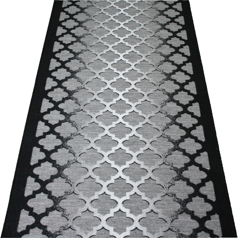Protišmykový behúň Max šedý šírka 80cm