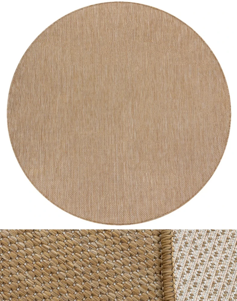 Okrúhle koberce Bouclé S-A5165 krémové, béžové, hnedé, zelené, modré, šedé, čierne a prírodné