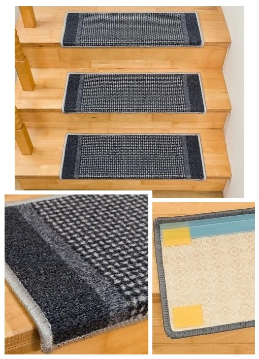 Nášlapy na schody Riz26 hnedé r. 65 x 24cm +3cm obdĺžnikové