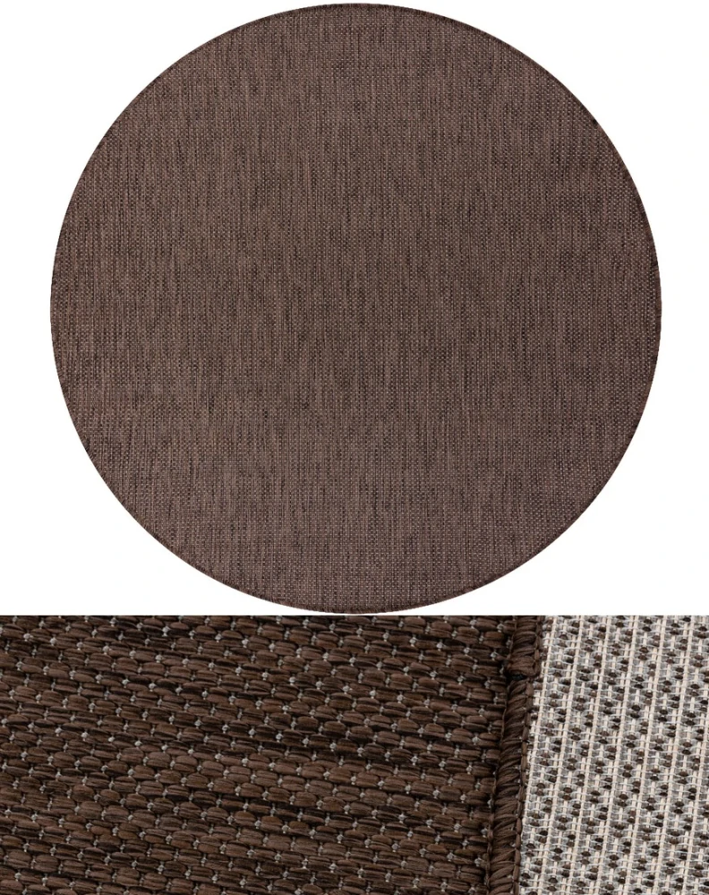 Okrúhle koberce Bouclé S-A5165 krémové, béžové, hnedé, zelené, modré, šedé, čierne a prírodné