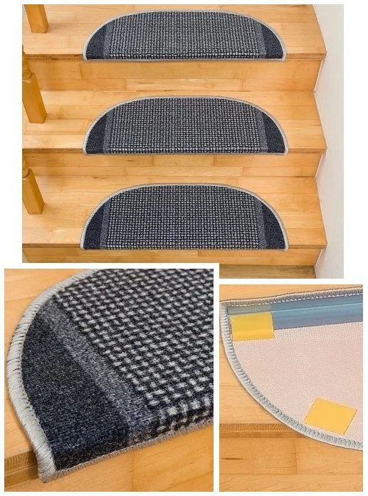 Nášlapy na schody Riz26 hnedé r. 65 x 24cm +3cm obdĺžnikové