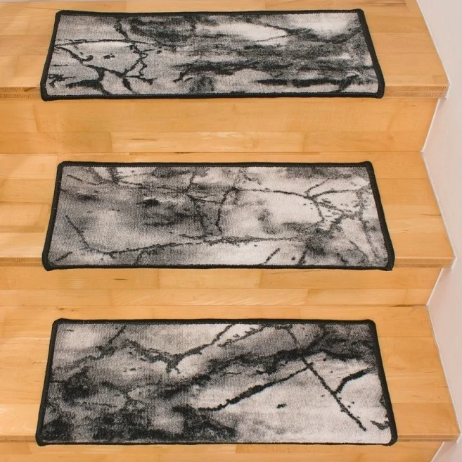 Mramorované nášľapy na schody RK-25 hnedé 65 x 24cm obdľžnikové
