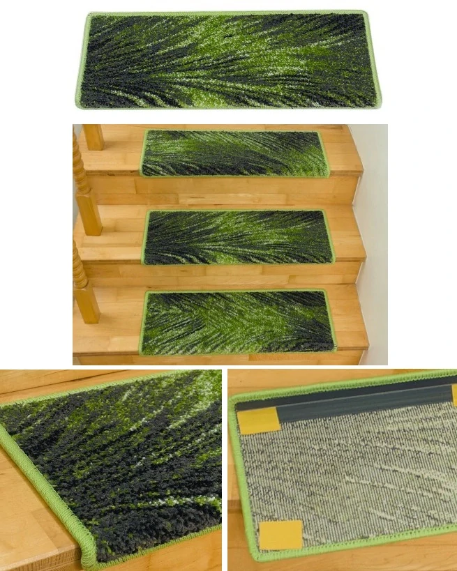 Koberce na schody Friese PAL šedé 65x24cm+3cm polkruh