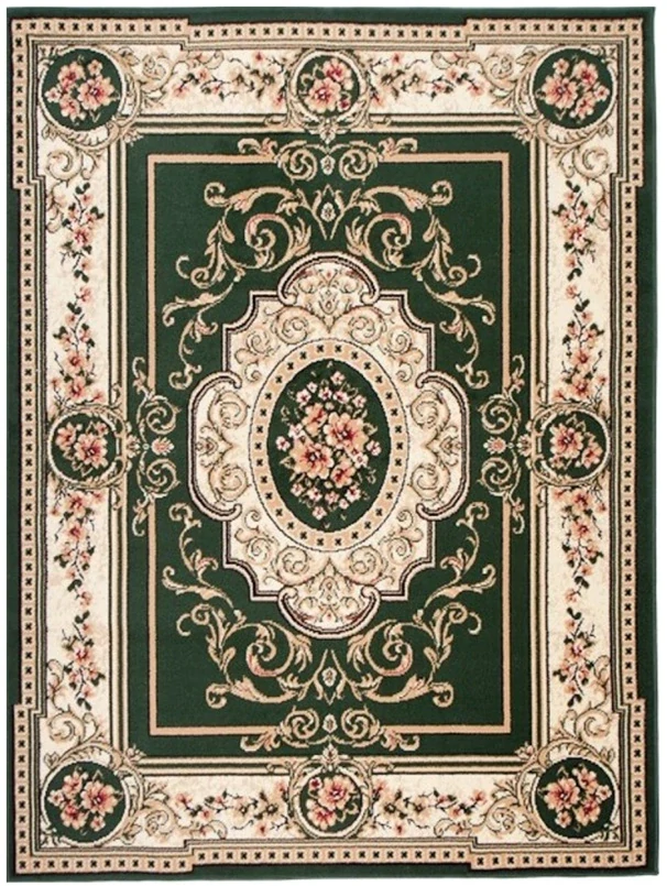 Kusový koberec BCF-F744 orient zelený r. 80 x 150 cm
