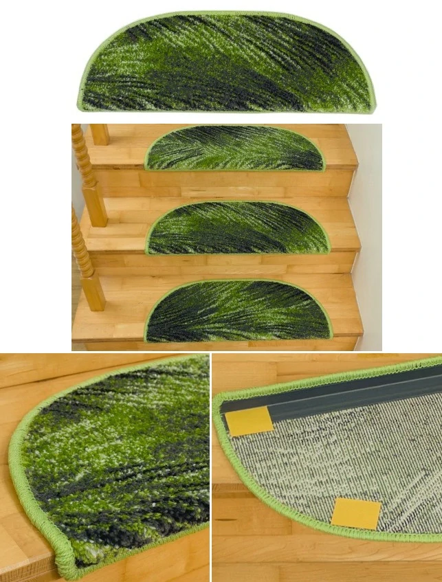 Koberce na schody Friese PAL šedé 65x24cm+3cm polkruh