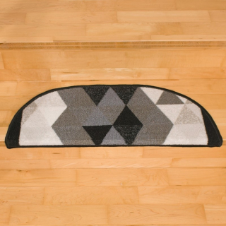 Nášľapy na schody MAL šedé 65 x 24cm polkruh
