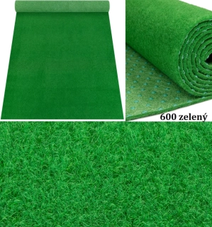 Umelá tráva metráž Garden nop 600 zelený - kobercový trávnik výška 7mm