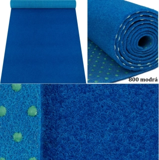 Umelá tráva metráž Garden nop 800 modrý kobercový trávnik výška 7mm