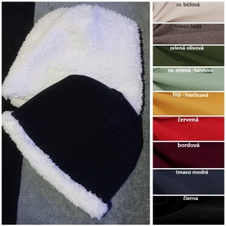 Dámske a Detské Zimné zateplené čiapky Soft fleece+baránok