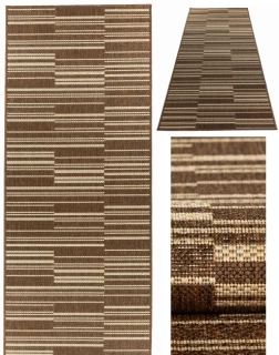 Behúne koberce Bouclé C32-323 hnedý