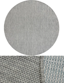 Okrúhle koberce Bouclé S-A5165 šedé kruh 200cm
