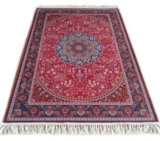 Ženilkový koberec so strapcami Orient JZ-867 Rubín – Protišmykový