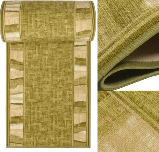 Protišmykový behúň Linea 21 zelenej farby 80cm - Výpredaj