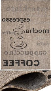 Kusový koberec Bouclé Káva KF88A hnedý 160x230cm