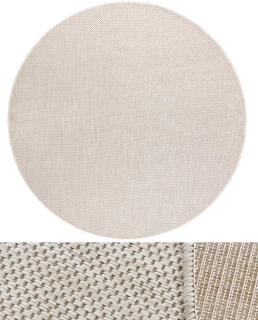 Okrúhle koberce Bouclé S-A5165 krémové kruh 120cm