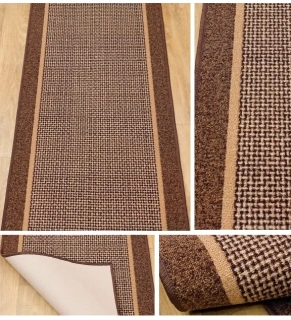 Protišmykové behúne Riz26 hnedé šírka 67cm