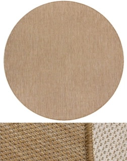 Okrúhle koberce Bouclé S-A5165 prírodné kruh 150cm