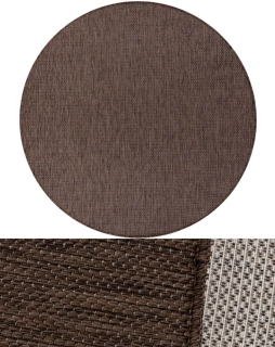 Okrúhle koberce Bouclé S-A5165 hnedé kruh 150cm