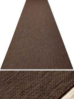 Kobercové behúne Bouclé S-A5165 hnedé šírka 70cm