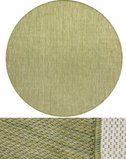 Okrúhle koberce Bouclé S-A5165 zelené kruh 120cm