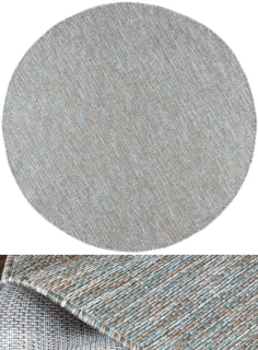Okrúhle koberce Bouclé VR6365A modrošedé priemer 200cm