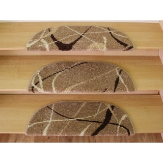 Nášľapy na schody Friese CHC-25 béžové 65 x 24cm polkruh