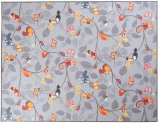 Detský koberček Happy tree šedý 150 x 200cm