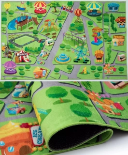 Detské koberce Kid - Zábavný park rozmer 80 x 150cm