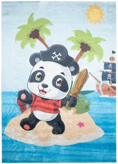 Detské koberce Emma - Panda pirát r. 80 x 150cm